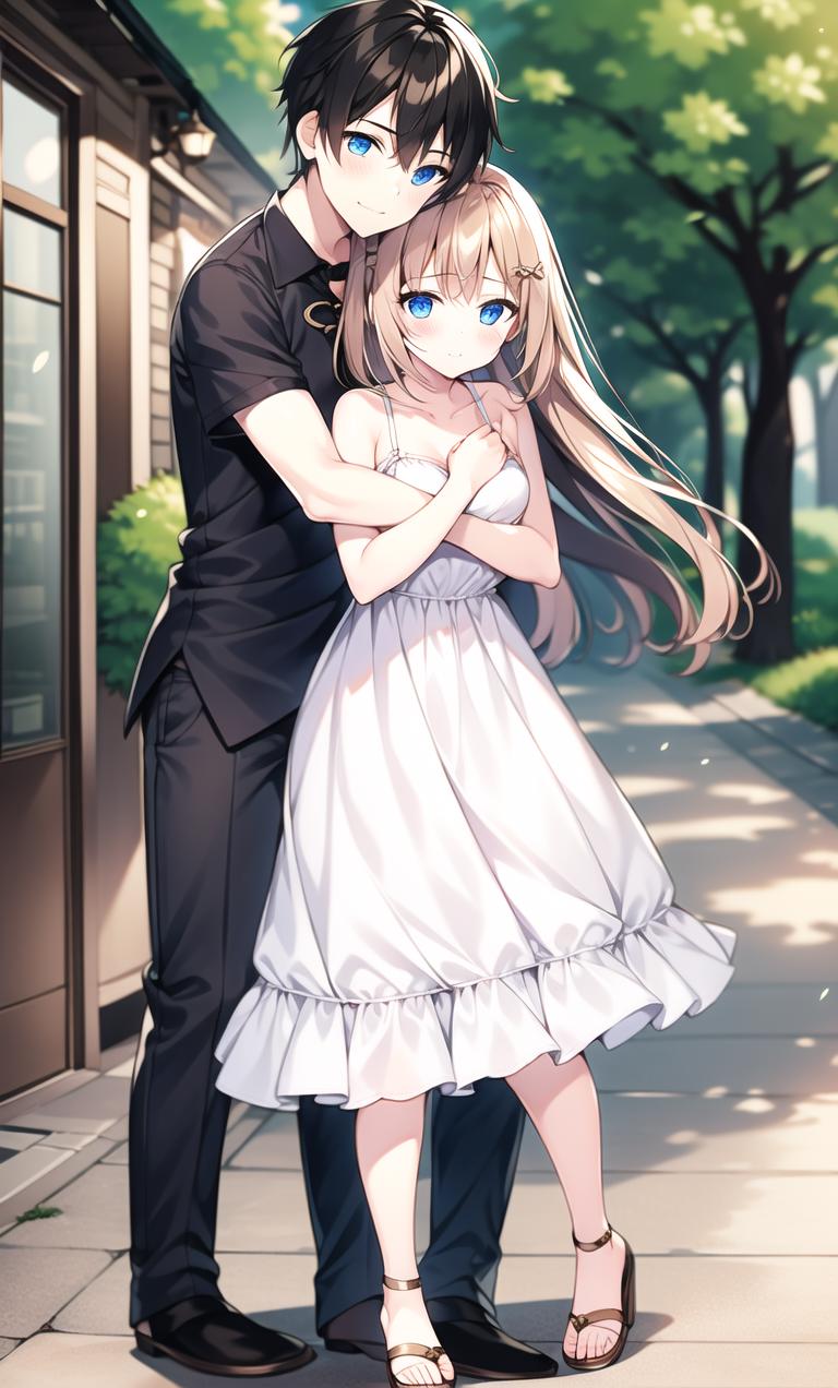 Details more than 76 cute anime couple hugging - awesomeenglish.edu.vn